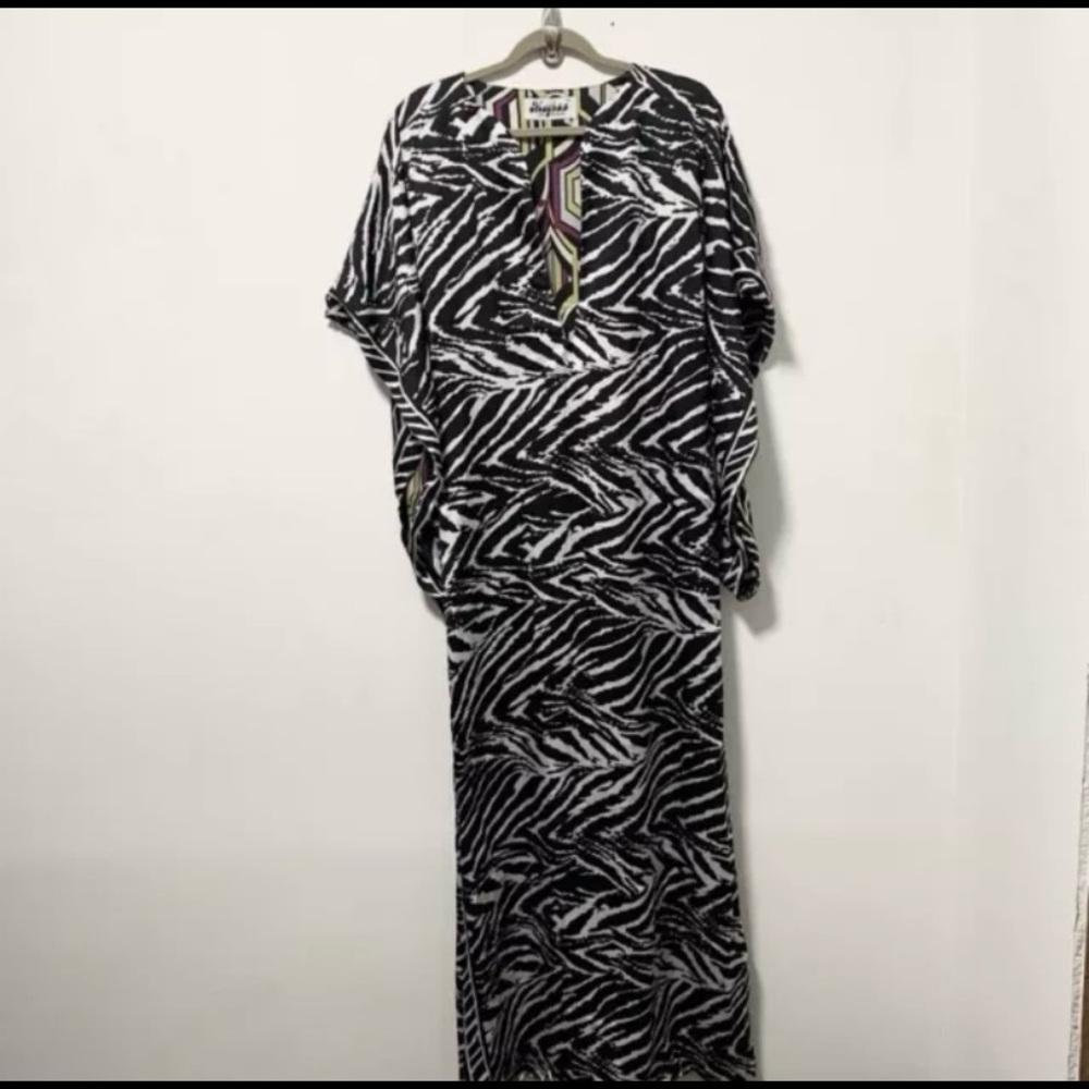 Meghan LA Black and White Zebra Print Dress
